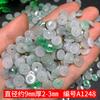 Acessórios de Miçangas Coloridas de Gelo de 9mm com Fivela de Jade Acessórios Tecidos Jade de Mianmar Mercadoria A Peças de Jade Artesanato de Jade