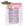 Pestañas Postizas Segmentadas Pequeñas Estilo Zorro Inclinadas para Mujeres con Maquillaje Ligero, Trilogía Fotogénica, Pestañas Postizas Forma de Pez al por Mayor