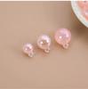 Atacado de fábrica contas redondas de acrílico 16mm contas com furo passante UV céu estrelado florescendo coloridas material de joalheria artesanal diy