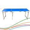 Mesa Dobrável de Liga de Alumínio para Exterior Mesa de Barraca de Mercado Noturno Portátil Elevável Simples Barraca Exposição Indústria Mesa e Cadeiras Atacado