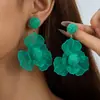 Aretes de Flor de Metal Coloridos Estilo Vacacional Dopamina Florales Transfronterizos Europeos y Americanos Yongge Jewelry Venta al por Mayor