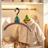Perchero creativo con forma de árbol de Navidad para uso doméstico, antideslizante y sin marcas, tendedero de ropa estilo caricatura lindo para dormitorios de niñas