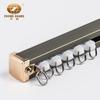 Barra de Cortina Engrosada de 2.0 mm Monorriel Montaje Superior Doble Riel Montaje Lateral Riel Deslizante Cortinero Deslizante Balcón