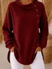 2026 Estilo Europeo Transfronterizo Estación Independiente Camisa Casual de Manga Larga con Botones de Color Sólido Tejido Waffle para Mujer Top Cómodo para Mujer
