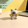 Adorno de Gato Siamés de la Suerte de Resina Figura Linda Decoración de Paisaje en Miniatura para Escritorio Regalo Suministro de Compra para Empresas