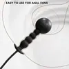 Tapón anal inflable de cinco cuentas para mujeres, alargado, con una anilla para tirar en la parte posterior, para hombres, dilatador anal, SM, expansible, expansor anal, juguetes sexuales