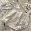 Fio de algodão de cor natural antibacteriano 10A roupa íntima de algodão feminina virilha de algodão renda sexy sem costura roupa íntima para meninas