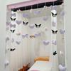 Cortina de Puerta de Dibujos Animados de Corazón de Niña Serie Púrpura de Sueño Gato Kuromi Cortina Decorativa para Puerta de Habitación Infantil Cortina Colgante Cortina Divisoria