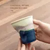 Caneca de Cerâmica Imitando Papel para Café Caneca de Cerâmica Caneca de Cerâmica Dobrada à Mão Caneca para Latte Caneca Artesanal Personalizada Transfronteiriça Log