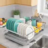 Estante de Almacenamiento de Cocina Transfronterizo Personalizado, Organizador de Platos, Escurridor de Fregadero de una Sola Capa, Estante de Almacenamiento Multifuncional para Vajilla