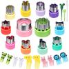 Conjunto de Cortadores de Frutas Transfronteiriço Aço Inoxidável Molde de Biscoito Molde de Embossing Cortador de Legumes e Frutas de Desenho Animado Alça Desmoldante