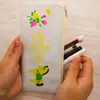Bolsa de Lápices de Lona con Cremallera de Dibujos Animados Creativos e Inspiradores Bolsa de Tote para Estudiantes Caja de Papelería Simple Regalo para el Día del Niño Bolsa de Lápices