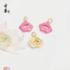 Atacado de Fábrica Pingentes de Esmalte Banhados a Cobre Dourado Cabeça de Tigre Veado Gatinho Gato Pingentes Pequenos DIY Pulseira Colar Charms