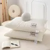 Núcleo de Almohada 100% Algodón, Algodón Puro de 60 Hilos, Almohada Suave que Protege el Sueño, Almohada Clase A para Mamás, Bebés y Niños, Almohada Baja para Dormitorio Estudiantil, Par