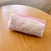Bolsa para lápices pequeña, fresca y linda, bolsa de papelería y cosméticos de gran capacidad para estudiantes, bolsa portátil para maquillaje y productos para el cuidado de la piel para mujeres