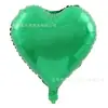 Globos de Papel de Aluminio de un Solo Color en Forma de Corazón de 18 Pulgadas Transfronterizos para Decoración de Fiesta de Cumpleaños, Globos Brillantes de Cinco Estrellas para Decoración de Boda
