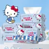 Sanrio Gato Kt Toallita Facial Húmeda y Seca Algodón Suave Toalla Colgante Facial Desmontable 500g Patrón de Perla