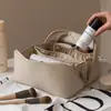 Bolsa de Cosméticos Portátil para Viagem Feminina de Grande Capacidade para Armazenamento e Lavagem Bolsa Organizadora Tipo Almofada Pronta para Venda