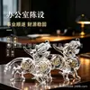 Adorno de Pixiu de Cristal Haoya para Decoración de Mostrador de Caja, Escritorio de Oficina, Entrada, Sala de Estar y Apertura de Tienda