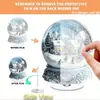 Impresión Plana Transfronteriza 2D Plano Rotación de 360 Grados Escena de Nieve Casa de Pingüinos Decoración de Escritorio Interior y Exterior Festival