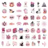 53 Piezas/60 Piezas/Pegatinas de Graffiti de Personajes de Terror de Halloween de Moda Europeas y Americanas para Decorar Bolsas de Regalo, Botellas de Agua y Cajas de Almacenamiento