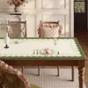 Jogo Americano para Mesa de Jantar Estilo Pastoral, Impermeável, à Prova de Óleo, Lavável, Resistente ao Calor, Protetor de Mesa, Luxo Leve, Jogo Americano de Mesa de Centro de Alta Qualidade