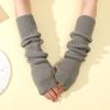 40 Mangas Largas Finas Sin Dedos para Mujer Nuevo Otoño e Invierno Protección Extendida para Brazos Mangas Y2K Tejidas Cálidas Mangas Falsas