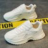 Sapatos Masculinos Primavera 2025 Novos Tendência Jovem Esportivos Casuais Versáteis Que Aumentam a Altura Estilo Ins Sapatos Brancos de Pai