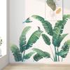 Nuevo LD96108 Planta verde tropical fresca con diseño de tortuga, hoja de lomo, para dormitorio, sala de estar, entrada, decoración del hogar, adhesivo de pared autoadhesivo