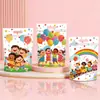 Bolsas Fofas de Lanche Desenho Animado Dia das Crianças, Bolsas Auto-Selantes, Bolsas com Base para Biscoito Floco de Neve Confeitaria, Sacos para Doces, Bolsas com Fecho Zíper