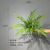 Planta Verde Samambaia Simulada Samambaia Persa Grama Samambaia Cauda de Fênix Folhas de Samambaia Planta de Interior para Casa Decoração de Parede Paisagismo Grama Samambaia Persa