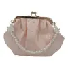 Llegada Nueva Primavera 2026 Bolso con Cierre de Lentejuelas Florales Estilo República de China Bolso de Mano Qipao para Mujer Elegante Bolso de Noche con Perlas