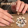 Acessórios para Unhas com Laço Estampa de Leopardo Popular Francês Casco de Tartaruga Gravata Borboleta Diamante Estéreo DIY Sexy para Usar Acessórios de Unha