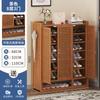 Porta doméstica externa sapateira multicamadas grande armário para sapatos corredor interno bambu simples novo 2024 entrada
