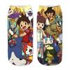 Calcetines periféricos de impresión 3D de dibujos animados de animación de Naruto transfronterizos para Amazon, calcetines de barco, personalidad creativa, tubo corto