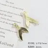 Colgante de Aleación con Tachuelas de Diamante en Forma de Cola de Pez Gradiente Brillante Soñador de Colores Accesorios DIY para Pulseras y Pendientes de Cuentas
