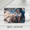Alfombrilla de ratón de alto valor para chica repartidora de periódicos tamaño pequeño Antideslizante Pad de mesa Engrosada para chica de e-sports Cuaderno Oficina Personalización