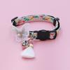 Nuevo Collar de Encaje con Flor y Lazo Jacquard Étnico Accesorios Anti-asfixia Ajustable Cadena para el Cuello Anillo para el Cuello para Gatos y Perros