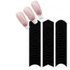 Pegatinas de Arte para Uñas Huecas Estilo Francés, Guías de Línea con Forma de V y Media Luna para Sonrisa, Parches Adhesivos para Uñas DIY al por Mayor