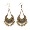 Pendientes de Borla de Campana Pintada Estilo Bohemio Estilo Festivo Exagerados Únicos de Nicho Estilo Étnico Pendientes para Mujer
