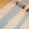 Ribete de encaje elástico hecho a medida de 4.5 cm para ropa, adecuado para proyectos de bricolaje y vestidos; el ribete de encaje se puede teñir a colores personalizados