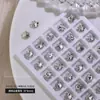Acessórios para Nail Art Rede de Diamante Transparente Venda Quente Coração Torto Machado Gota d'Água Quadrado Gordo Borboleta Diamante Branco Folha de Ouro Decorações para Unhas