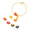 Accesorios DIY en el Mismo Estilo que las Joyas Chapadas en Oro de la Familia Puzuo Zhou, Presentando un Caballo Tang Tesoro Nacional con Diseño de Agujero Pasante, Estilo Chino Nuevo y un Pulsera de Caballo del Zodiaco de Futuro Brillante