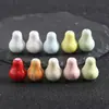 Macaron Pera Cuentas de Cerámica Agujero Vertical Resistente al Color Sueltas para Llavero Collar Material DIY Pequeños Accesorios Cuentas de Cerámica