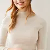 Suéter 100% Cachemir, Suéter Base de Punto Ajustado de Cuello Alto Medio para Mujer Otoño/Invierno 2024