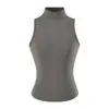 Conjunto Estilo Puro Desejo: Colete de Gola Alta Cincha-Cintura, Cardigã de Manga Longa, Saia Bodycon com Fenda e Calça Flare com Cintura Virada