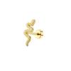 Joias de Piercing Transfronteiriças Aço Inoxidável Pregos para Osso da Orelha Disco de Zircônia Parafuso Brincos Pequenos Luxo Acessível Feminino Banhado a Ouro Real 14K