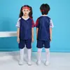 Uniforme de Fútbol para Niños Clase A Seda de Hielo Manga Corta Conjunto de Chándal Traje de Equipo de Competición Transpirable Secado Rápido Camiseta Ropa Deportiva de Moda