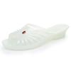 Sapatos Mama de Gelatina Femininos de Verão Salto Baixo Solado Macio Antiderrapante Sandálias de Cristal Chinelos Sapatinhos de Plástico Retro Vintage Nostálgicos