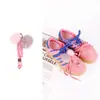 Diademas de Zapatos con Borlas de Pompones de Colores Estilo Miu, Hebilla de Zapato de Bola de Carbón de Peluche para Manualidades, Hebilla Decorativa Casual Colgante